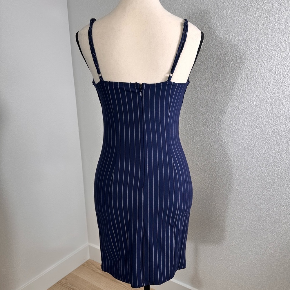 Forever 21 Navy and White Spaghetti Strap Dress - Picture 5 of 6